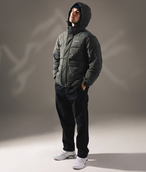 Everyday Down Jacket in Charcoal | Snow Peak | EQVVS | Front model shot 