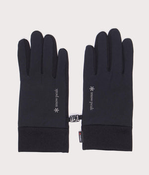 Polartec Power Stretch Gloves in Black | Snow Peak | EQVVS | Top shot 