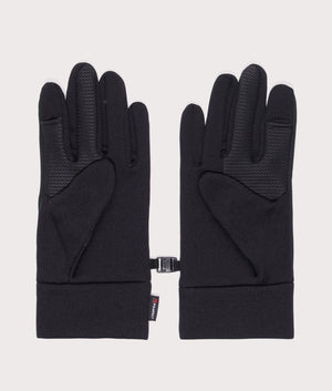 Polartec Power Stretch Gloves in Black | Snow Peak | EQVVS | Palm shots 