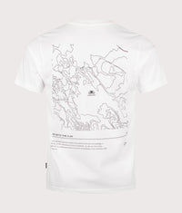 HQ Topographic Map T-Shirt: 002 Off White 
