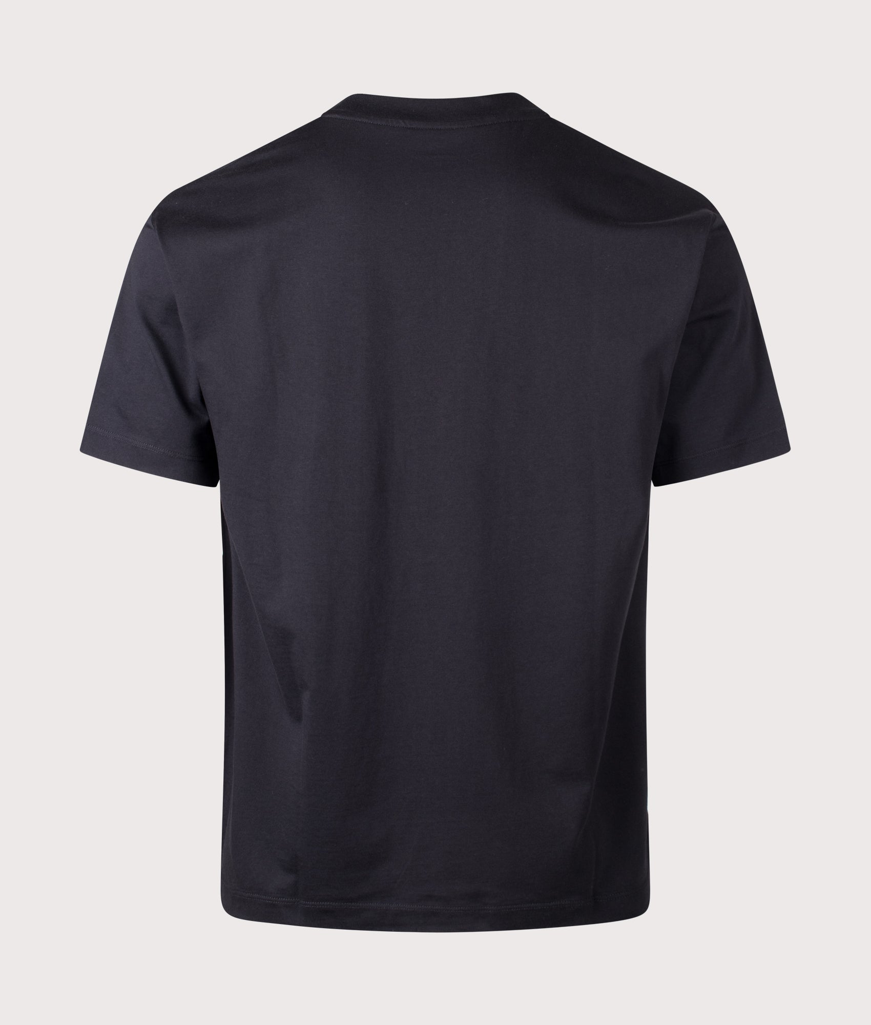Snow Peak Relaxed Fit OG Mercerized T-Shirt in Black at EQVVS Menswear. Back shot.