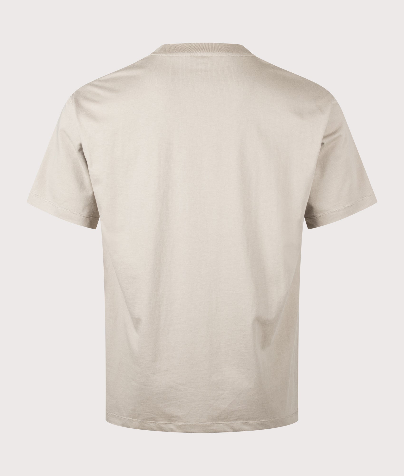 Snow Peak Relaxed Fit OG Mercerized T-Shirt in Greige at EQVVS Menswear. Back shot.