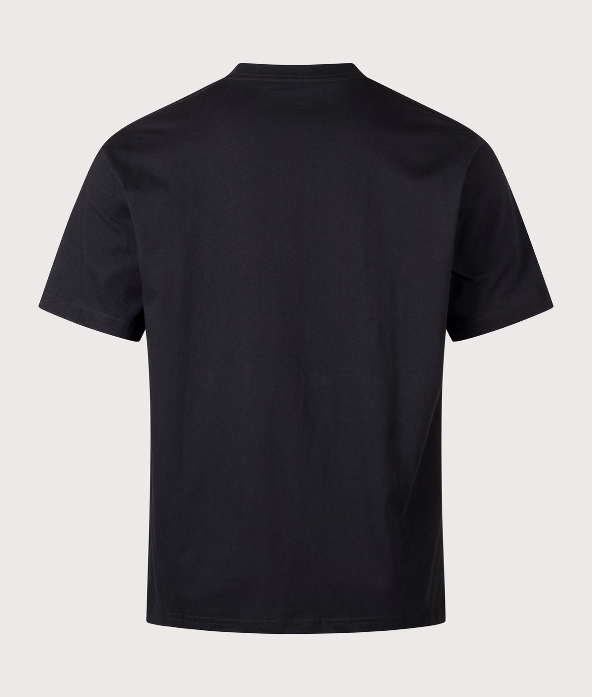 Snow Peak Relaxed Fit Soft Cotton Logo T-Shirt in Black at EQVVS Menswear. Back shot.
