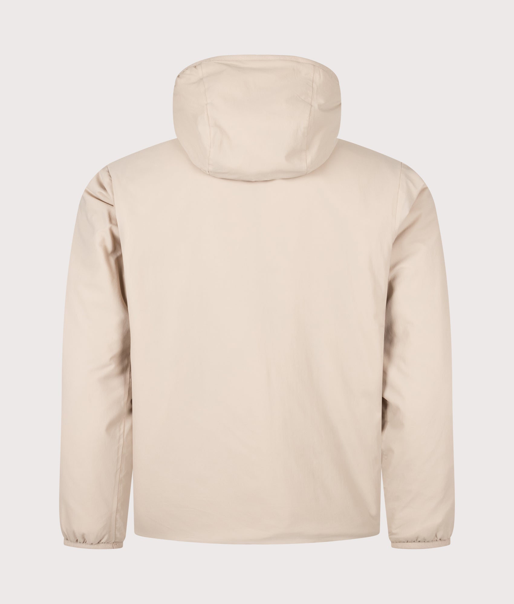 Snow Peak Regular Fit Flexible Insulated Zip Parka in Light Brown at EQVVS Menswear. Back shot.