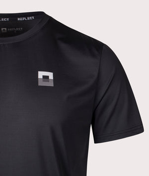 Freedom 3.0 T-Shirt in Black | Reflect | EQVVS | Front detail shot 