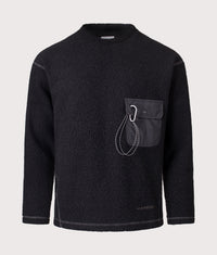 Re Wool JQ Crew Sweatshirt: 010 Black 