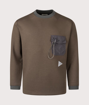 Airy Warm Sweatshirt in D.Brown | and wander | EQVVS