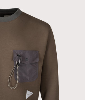 Airy Warm Sweatshirt in D.Brown | and wander | EQVVS
