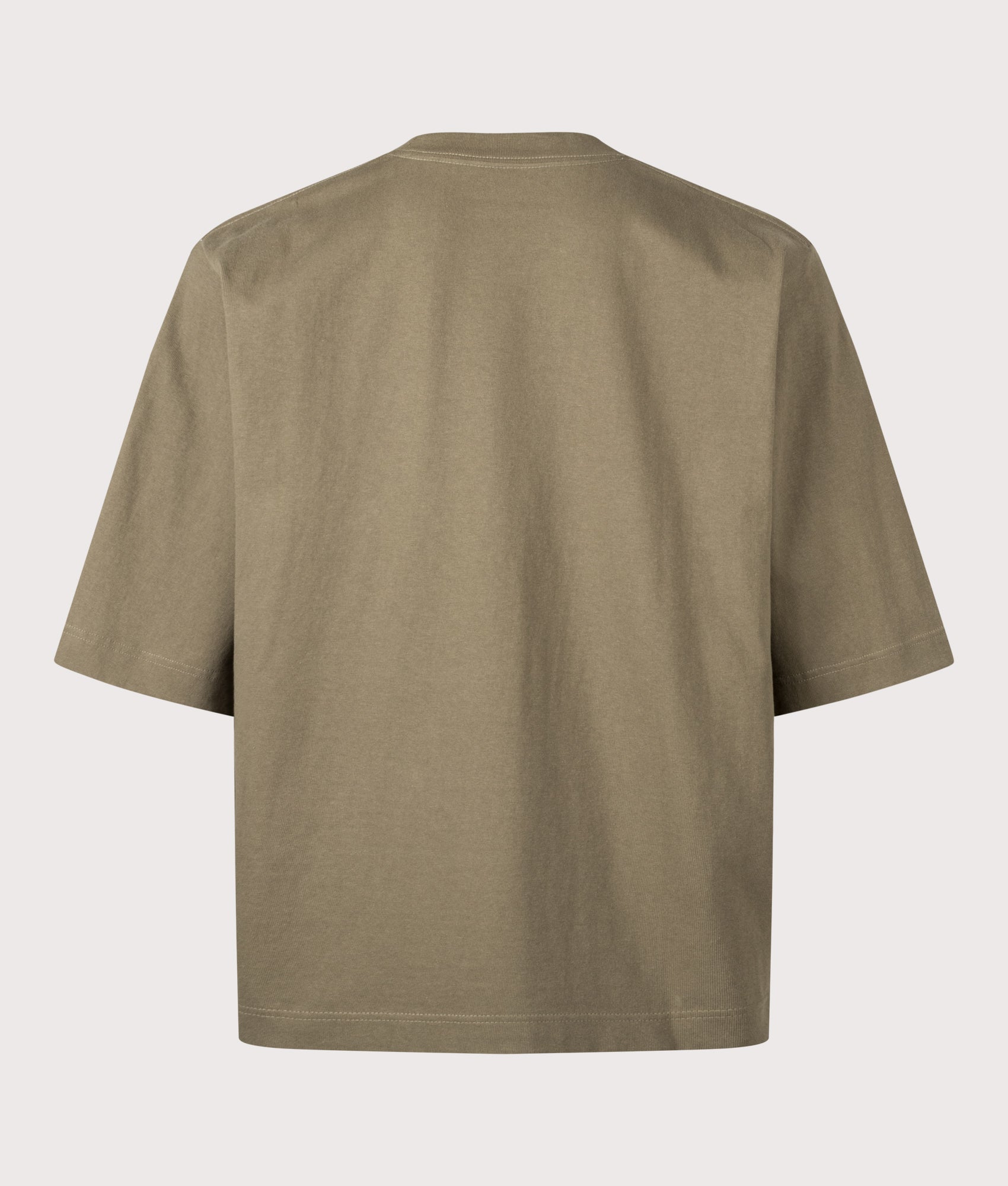 and wander Heavy Cotton Pocket HS T-Shirt arrives in Khaki at EQVVS Menswear. Back shot.