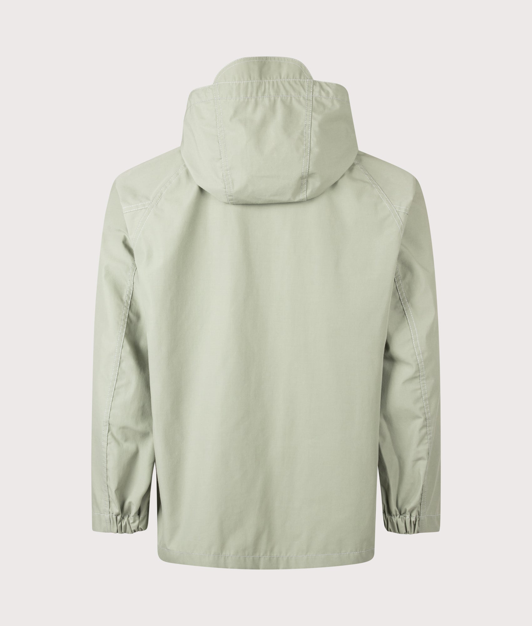 Tough Aramid Hoodie in Sage by and wander. Shot by EQVVS. Back shot.