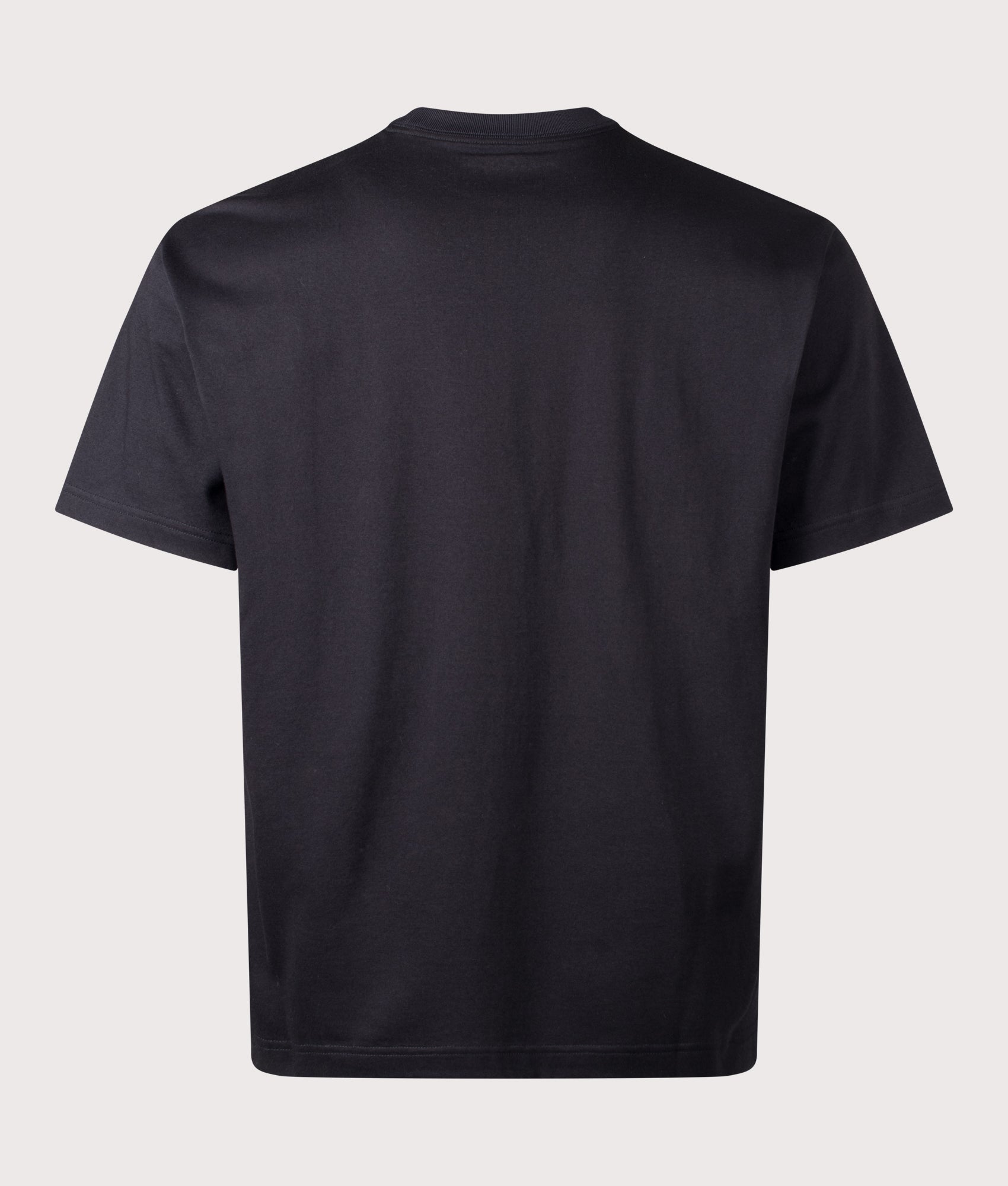 Pocket T-Shirt in Black by and wander. Shot by EQVVS. Back shot.