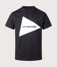 and Wander Big Logo T-Shirt: 010 Black 