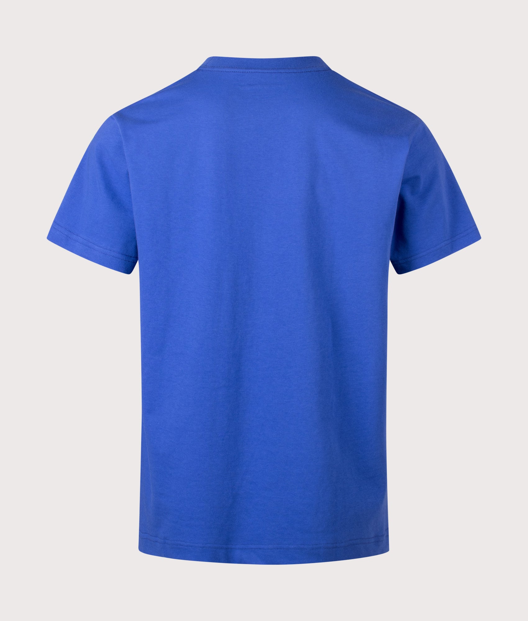 and wander Big Logo T-Shirt in Blue at EQVVS Menswear. Back shot.
