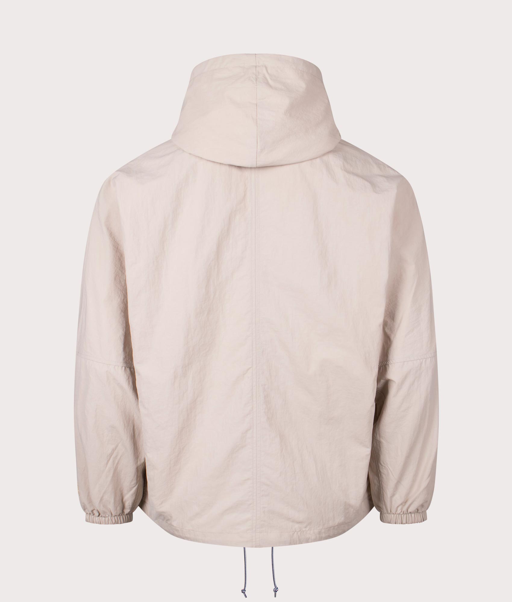 nanamica Reversible Hooded Jacket in Sand Beige. EQVVS Back Shot.