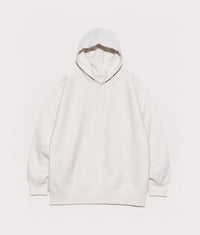 Oversized Hooded Pullover Sweat: Ivory 