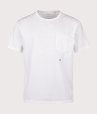 Relaxed Fit COOLMAX® Jersey Pocket T-Shirt: White 