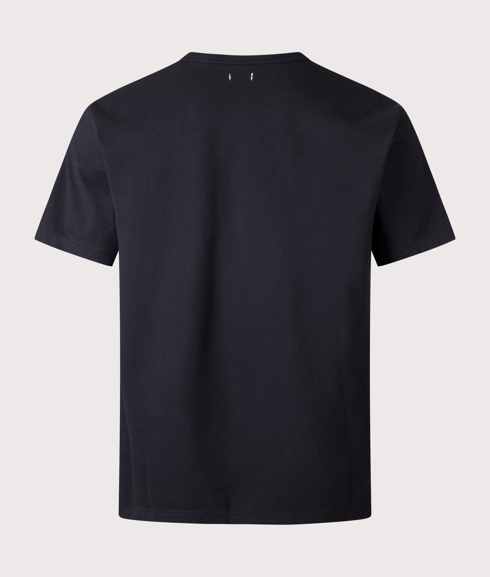 nanamica Relaxed Fit COOLMAX® Jersey Pocket T-Shirt in Black at EQVVS Menswear. Back shot.