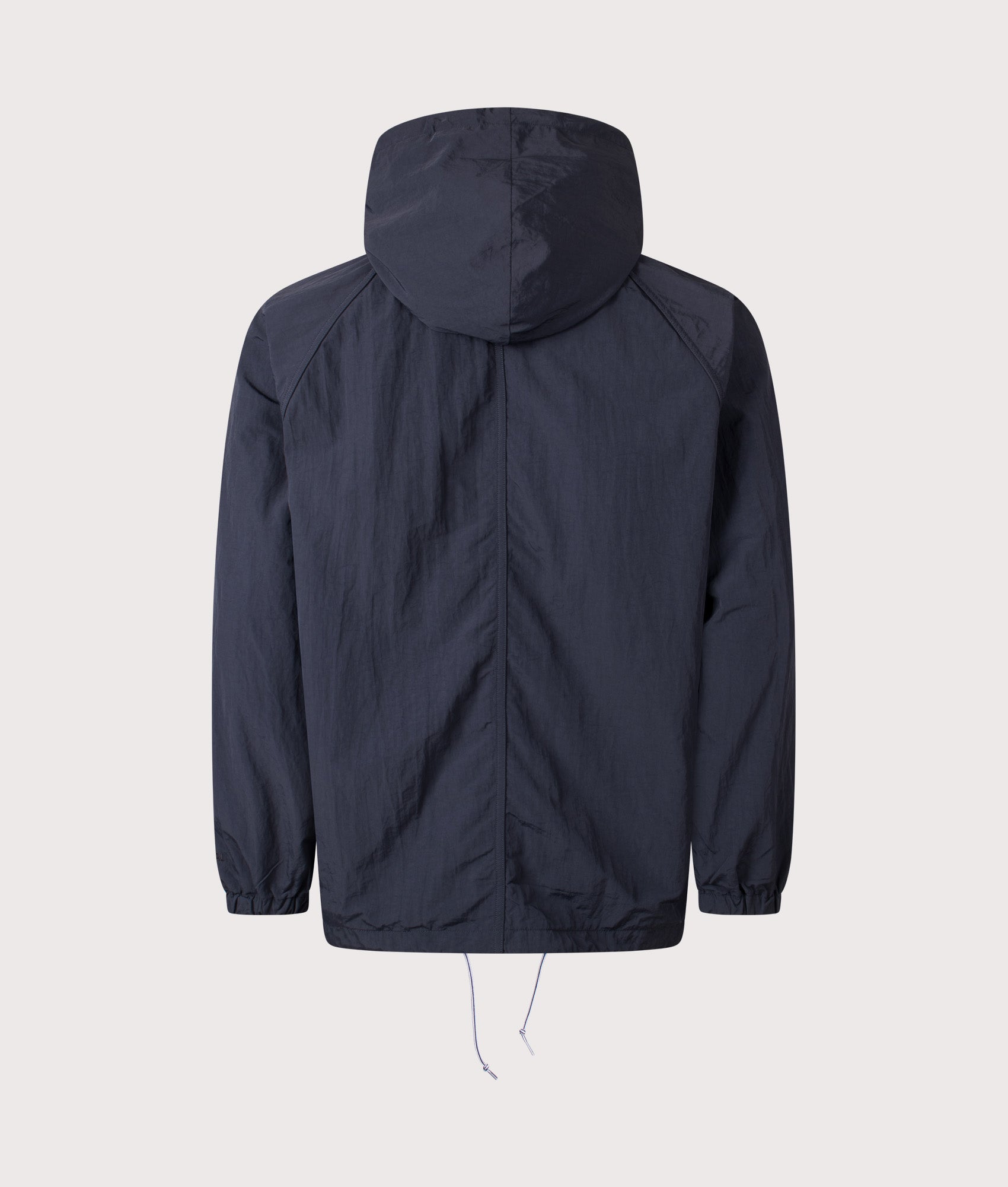 Nanamica Reversible Hooded Jacket in Black at EQVVS Menswear. Back shot.