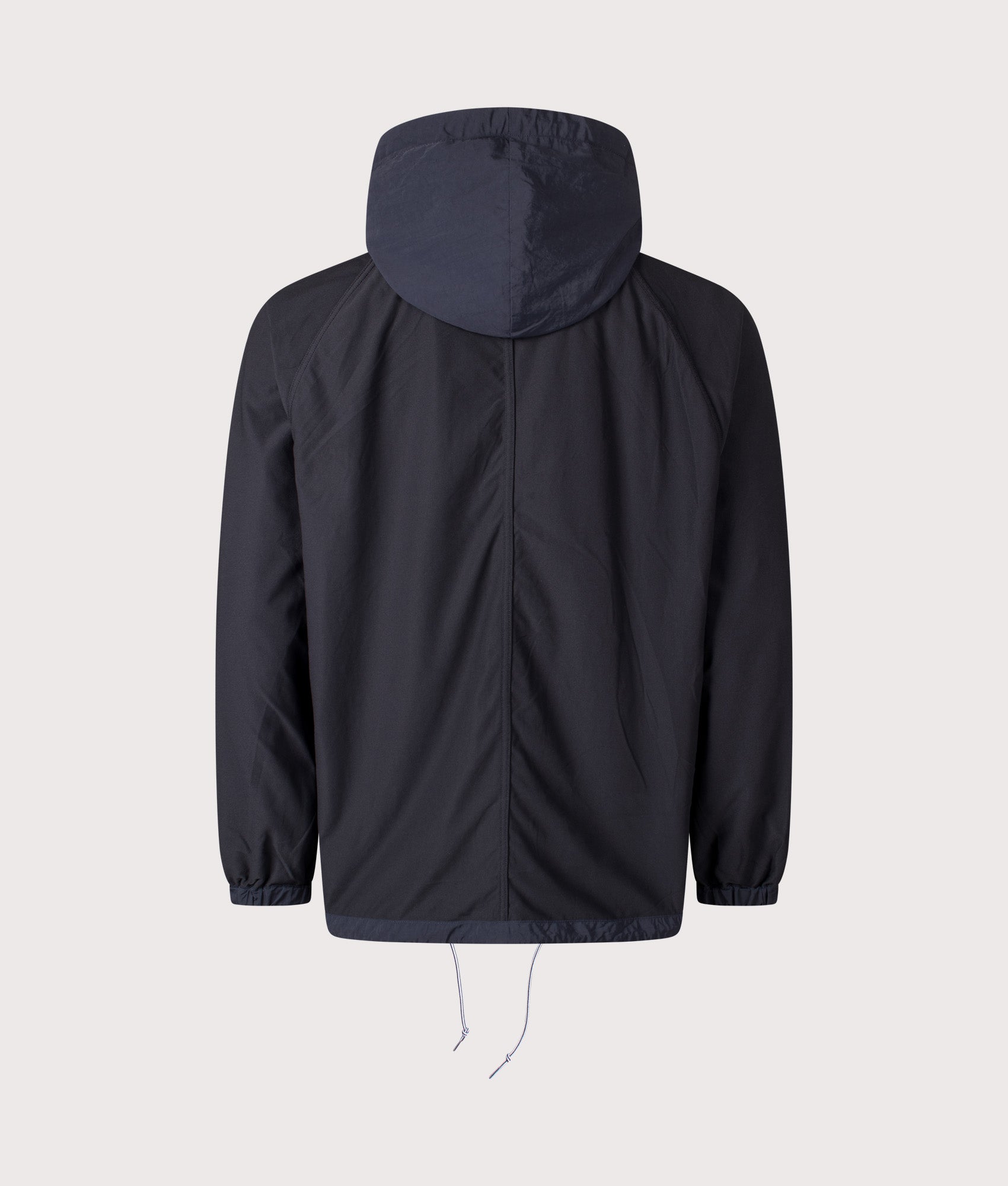 Nanamica Reversible Hooded Jacket in Black at EQVVS Menswear. Reversable second style back shot.