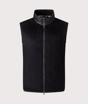 Zip-Up Mohair Vest in Black | nanamica | EQVVS