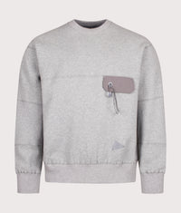 Relaxed Fit Pocket Sweatshirt: 021 Light Grey 