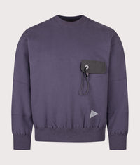 Relaxed Fit Pocket Sweatshirt: 080 Purple 