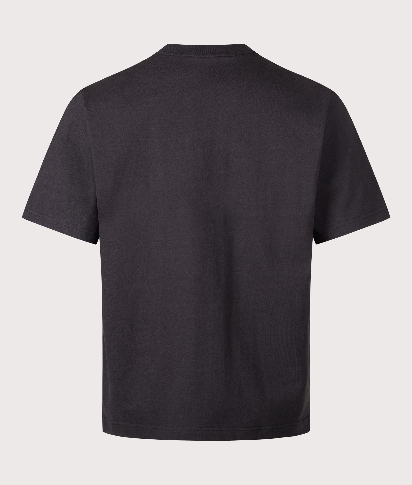 and wander Relaxed Fit Heavy Cotton Pocket T-Shirt in Black at EQVVS Menswear. Back shot.