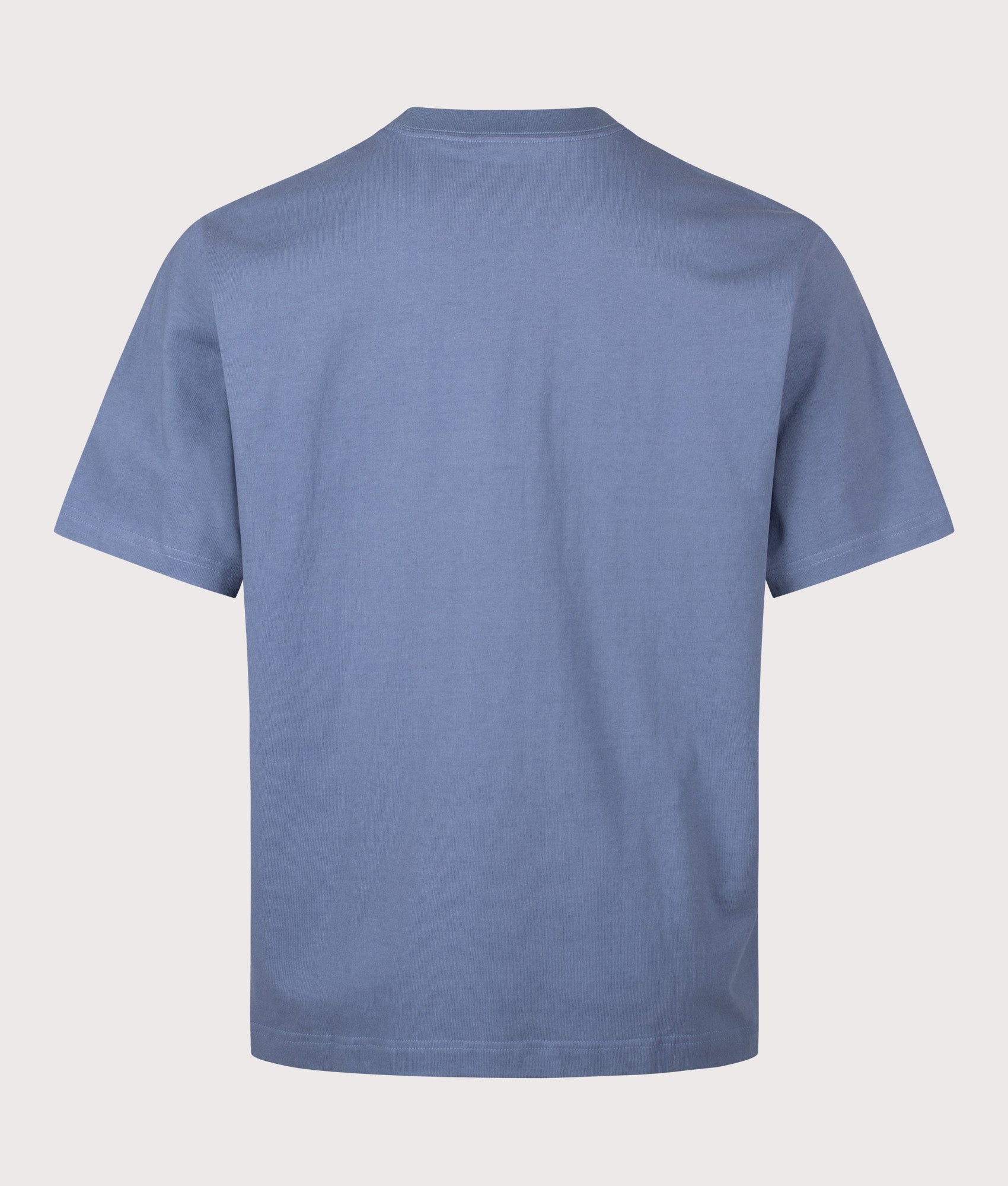 and wander Relaxed Fit Heavy Cotton Pocket T-Shirt in Light Blue at EQVVS Menswear. Back shot.