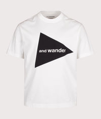 and wander Big Logo T-Shirt: 030 White 