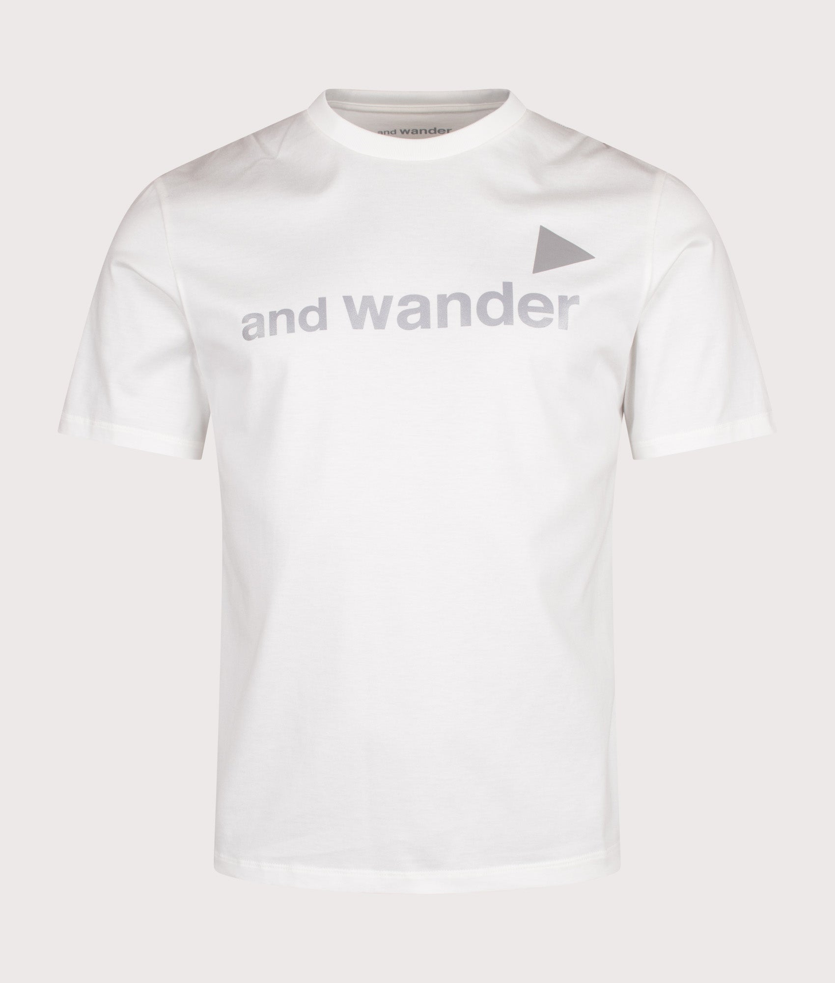 and wander Regular Fit and wander Ref T-Shirt in White at EQVVS Menswear. Front shot.