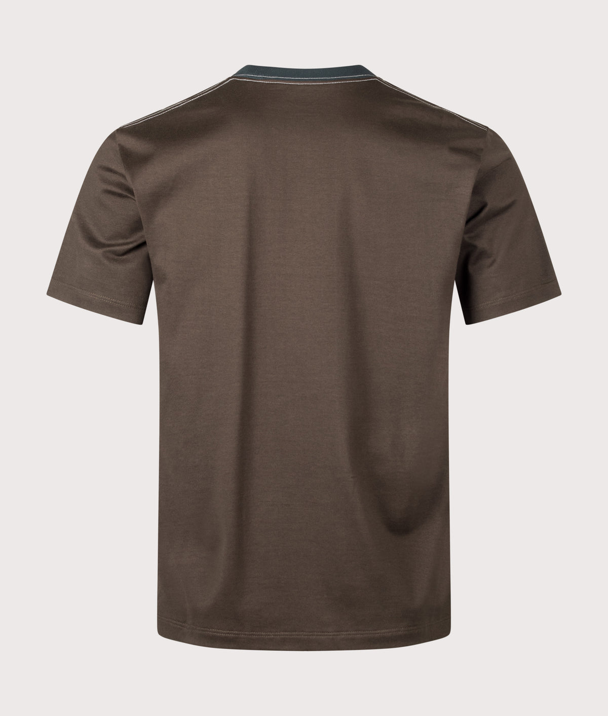 and wander Regular Fit and wander Ref T-Shirt in Dark Khaki at EQVVS Menswear. Back shot.