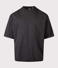 Oversized OOAL Pocket T-Shirt: Charcoal 