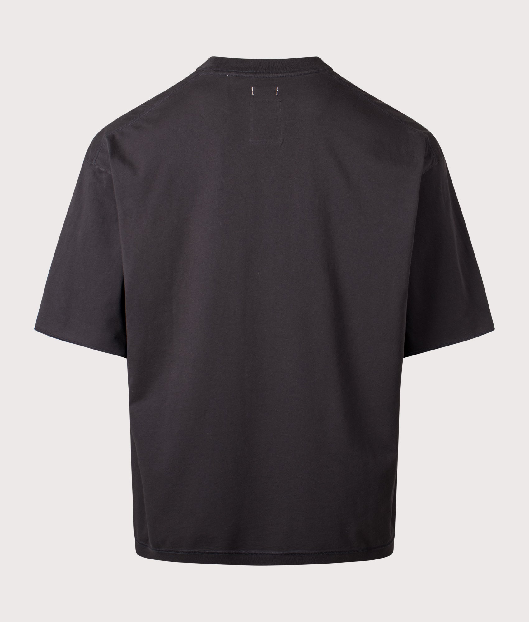 nanamica OOAL Pocket T-Shirt in Charcoal at EQVVS Menswear. Back shot.