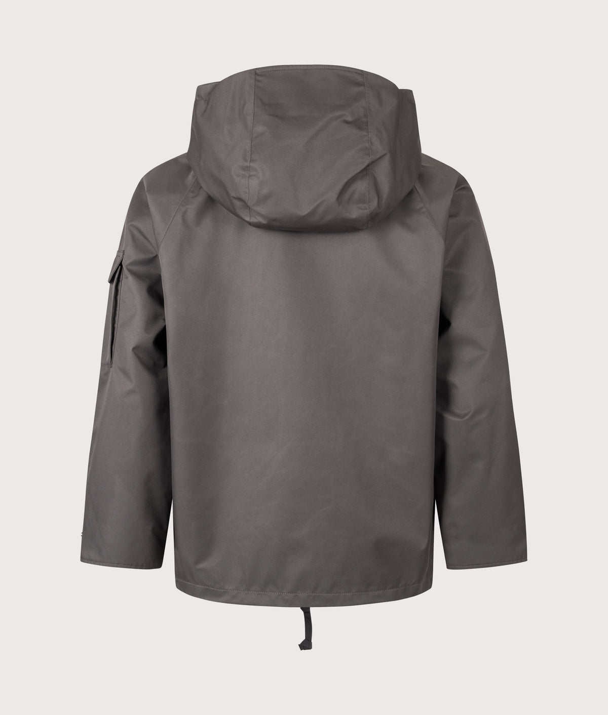 nanamica 2L GORE-TEX Cruiser Jacket in Charcoal at EQVVS Menswear. Back shot.
