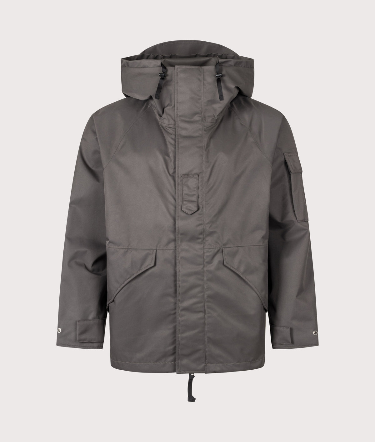 nanamica 2L GORE-TEX Cruiser Jacket in Charcoal at EQVVS Menswear. Front shot.