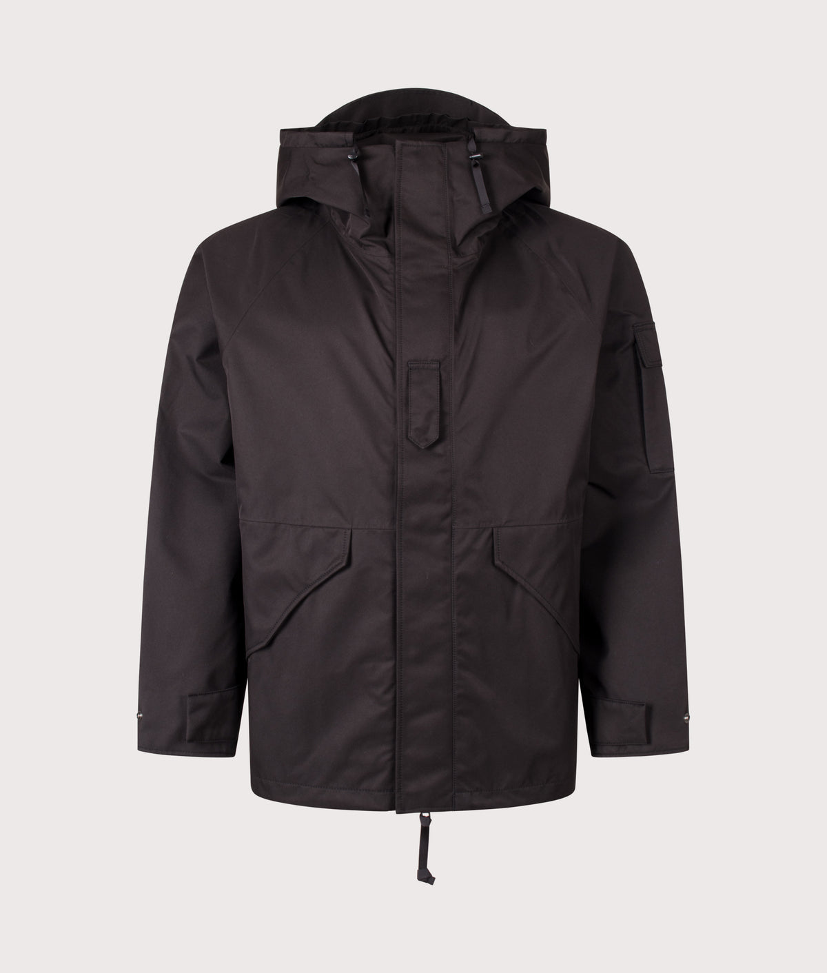 nanamica 2L GORE-TEX® Cruiser Jacket in Black at EQVVS Menswear. Front shot.