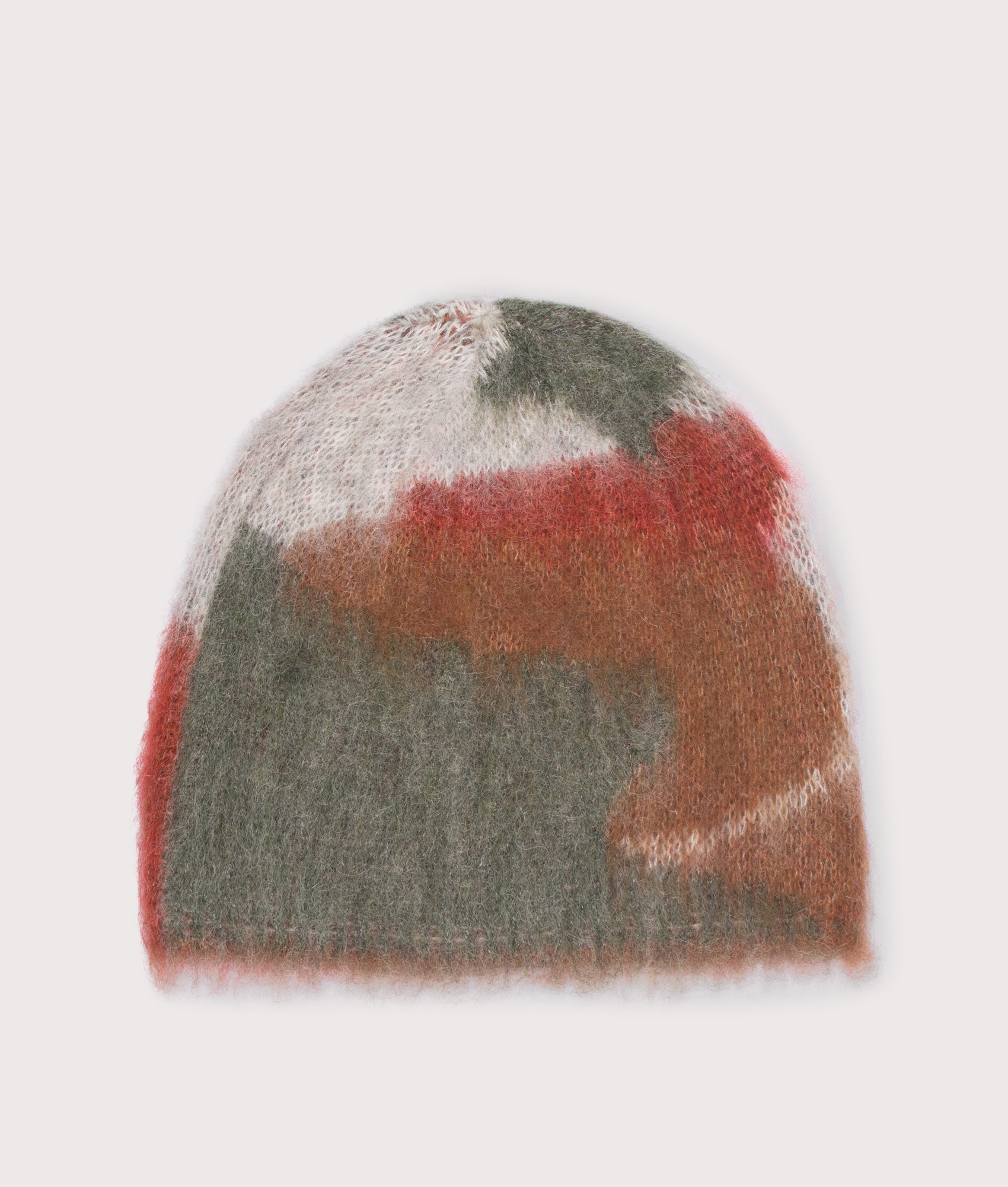 Mix Colour Shaggy Knit Beanie | and wander | EQVVS | Back shot