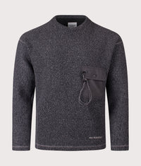 Re Wool JQ Crew Sweatshirt: 022 Charcoal 