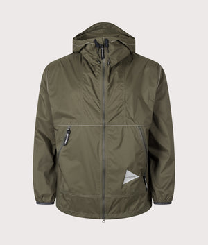 Regular Fit Pertex® Wind Jacket in Dark Khaki | and wander | EQVVS