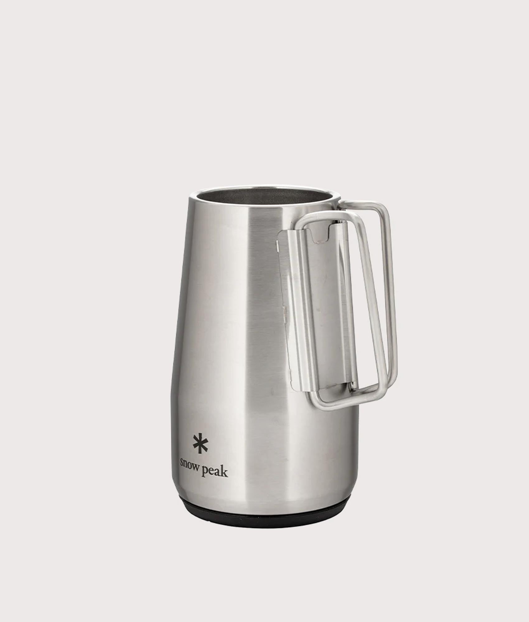 Shimo Stein 700 in Silver . Stainless Steel | Snow Peak | Back handle shot 