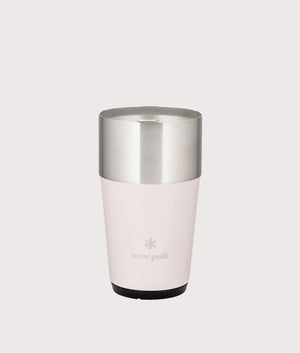 Shimo Tumbler 470 in olive sand. Stainless Steel | Snow Peak | Front shot 