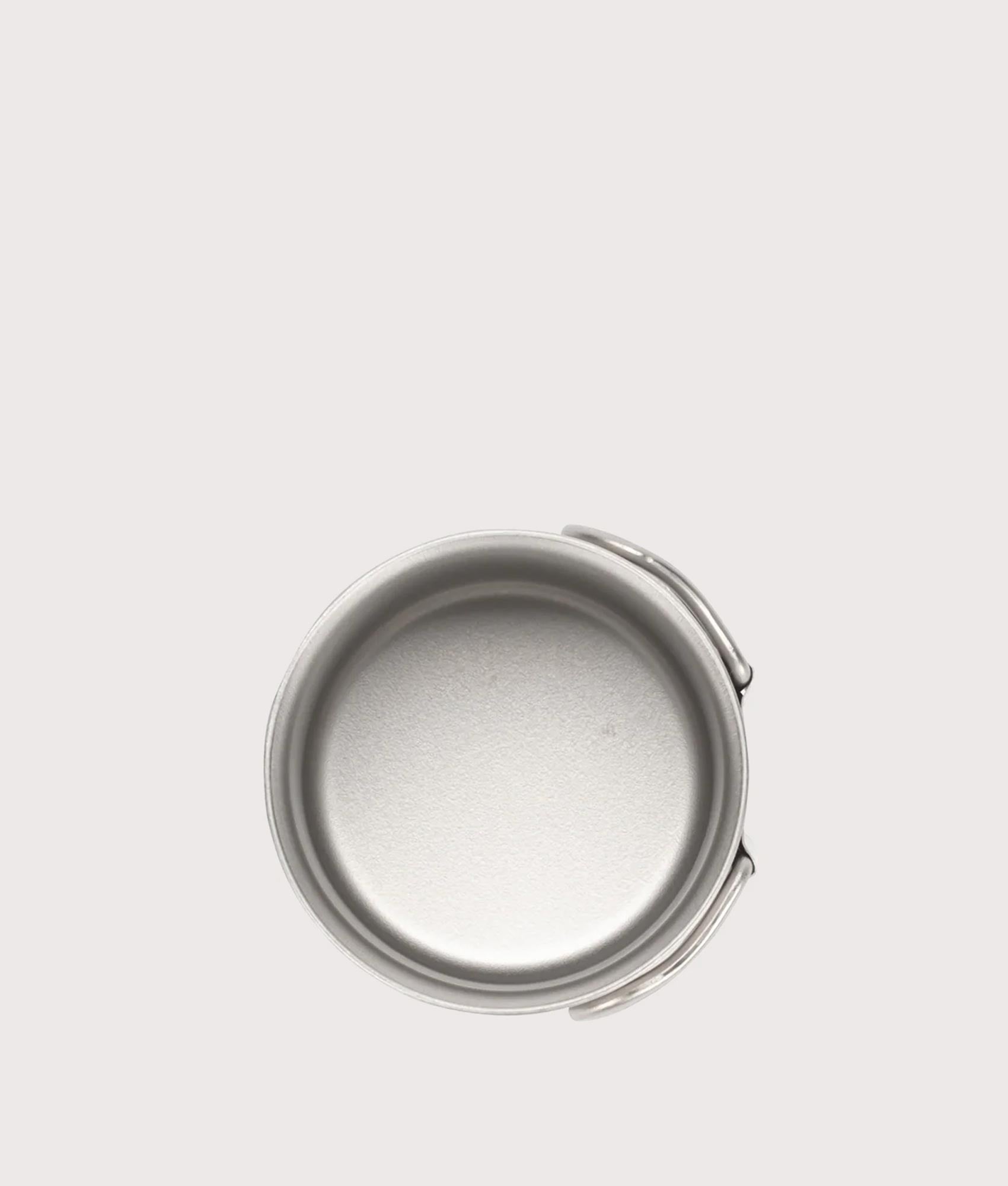 Titanium Single Wall 220 Mug in silver. Stainless Steel | Snow Peak | Top shot