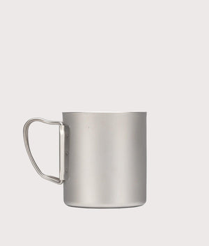 Titanium Single Wall 220 Mug in silver. Stainless Steel | Snow Peak | Back shot 
