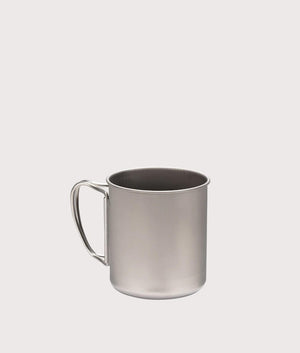 Titanium Single Wall 300 Mug in silver. Stainless Steel | Snow Peak | Back shot
