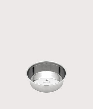 Dog Food Bowl XS in silver. Stainless steel  | Snow Peak | Front shot  