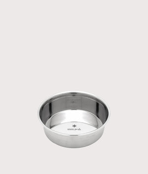 Dog Food Bowl S in silver. Stainless steel  | Snow Peak | Front shot 