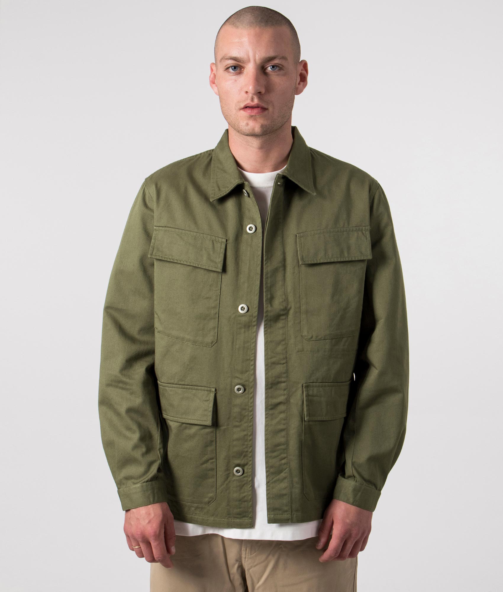 Relaxed Fit MW Fatigue Jacket Light Olive | Universal Works | EQVVS