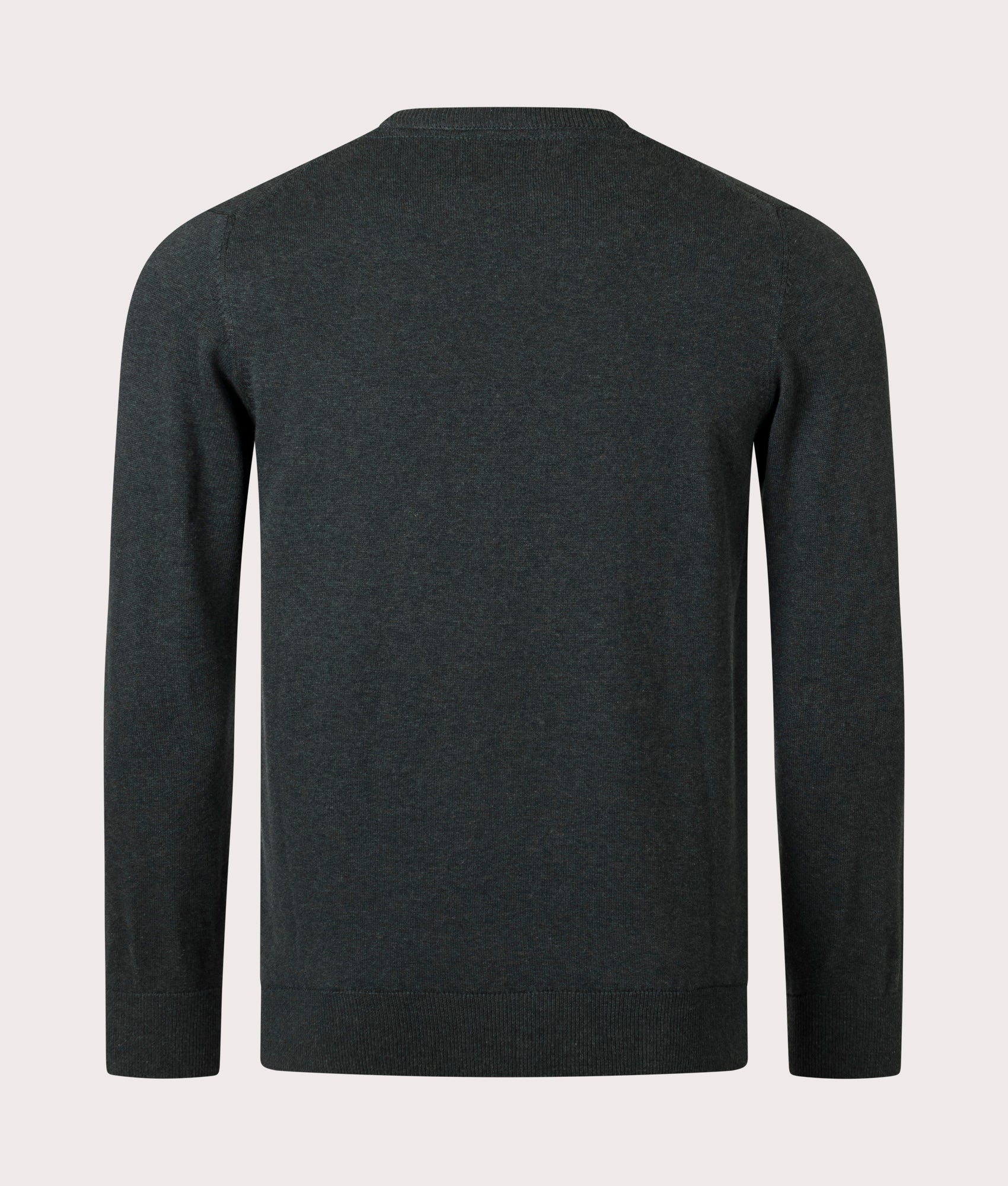 Pima-Cotton-Crew-Neck-Jumper-Green-Barbour-EQVVS-Reverse