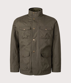 Ogston Waterproof Jacket in Olive | Barbour Lifestyle | Shot at EQVVS | Front shot 