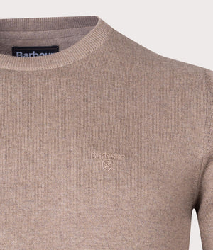 Pima-Cotton-Crew-Neck-Jumper-Military-Brown-Barbour-Lifestyle-EQVVS